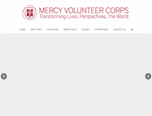 Tablet Screenshot of mercyvolunteers.org